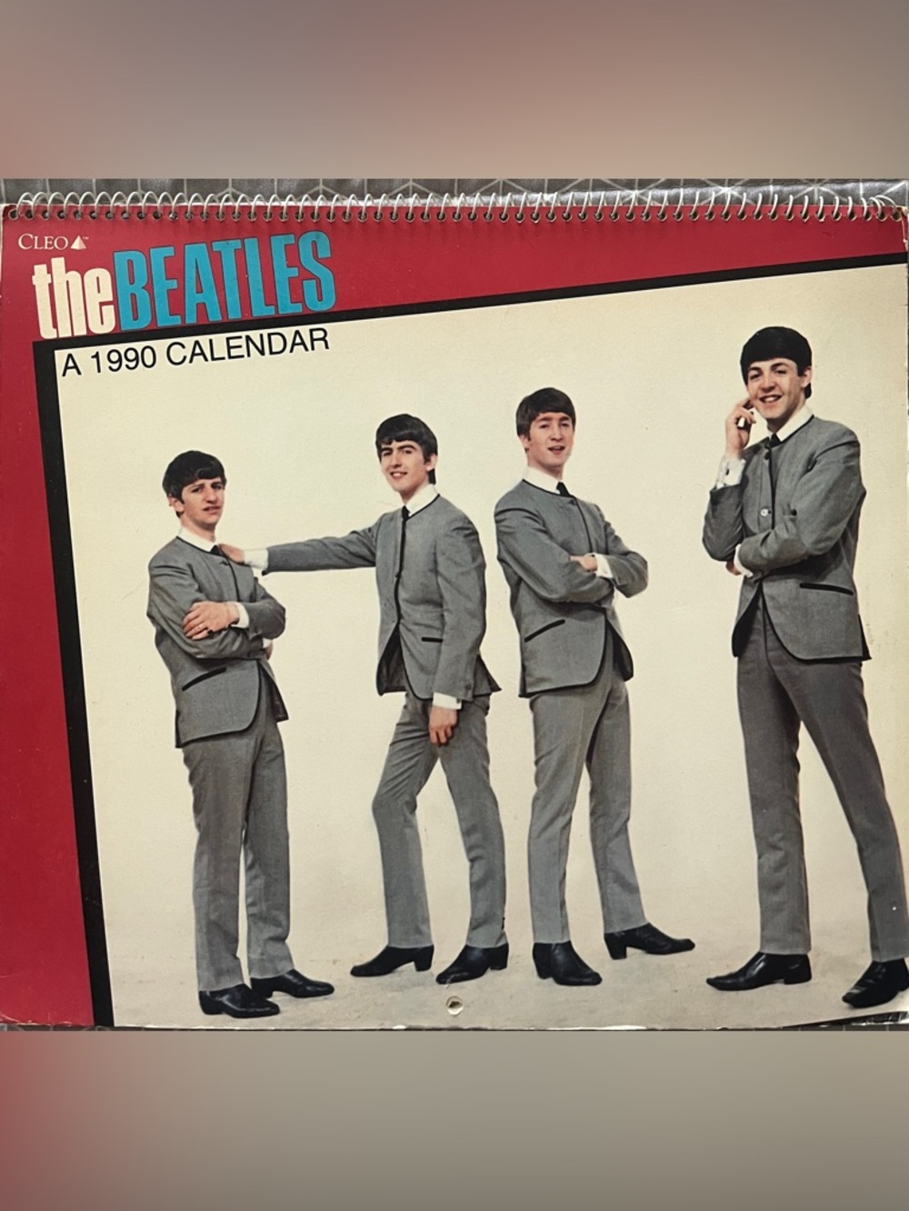 Rare Vintage THE BEATLES 1990 Calendar Exclusive Photos.